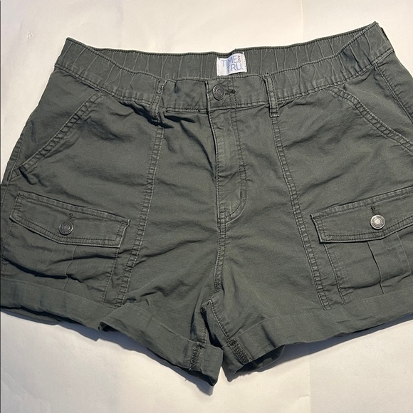 Time & Tru Olive Green Women's Shorts size 14 - Picture 4 of 5